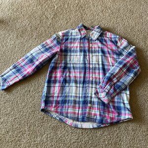 Pink and Blue fleece lined flannel